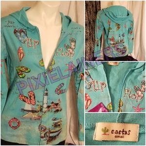 GUC Lightweight summer themed hoodie by CACTUS SML